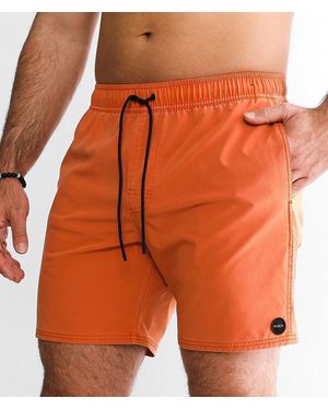 RVCA Pigment Stretch Swim Trunks - Orange