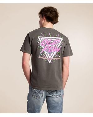Old Row 90S Retro Triangle T-Shirt - Gray