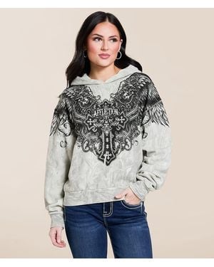 Affliction Aristocrat Hooded Sweatshirt - Gray