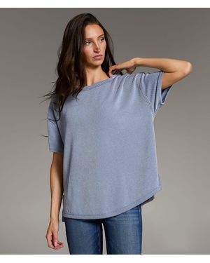 BKE Ribbed Knit Top - Gray