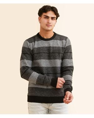 Blend Striped Sweater - Gray