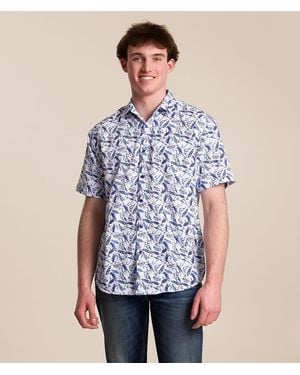 Tropical Bros Busch Light Lures Stretch Shirt - Blue