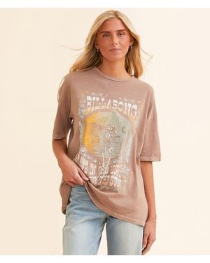 Billabong Walk With Me Oversized T-Shirt - Natural