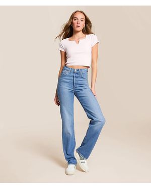 Levi's Ribcage Straight Stretch Jean - Blue