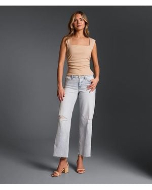 Buckle Black Fit No. 23 Cropped Wide Leg Stretch Jean - Gray