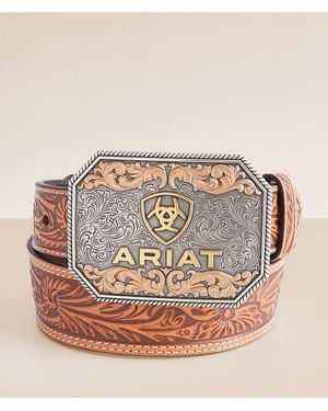 Ariat Tooled Leather Belt - Pink