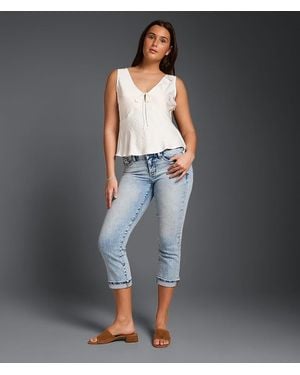 Buckle Black Fit No. 53 Capri Stretch Jean - Gray