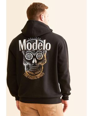 Changes Modelo Mexican Skull Hooded Sweatshirt - Black