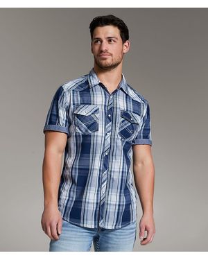 BKE Plaid Athletic Shirt - Blue