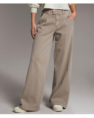 BKE Tailored Wide Leg Stretch Pant - Gray