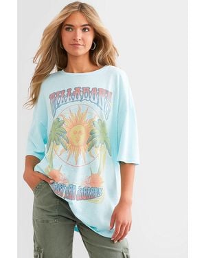 Billabong Enjoy The Journey Oversized T-Shirt - Blue