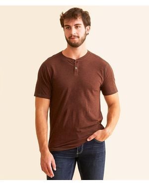 BKE Striped Henley - Brown