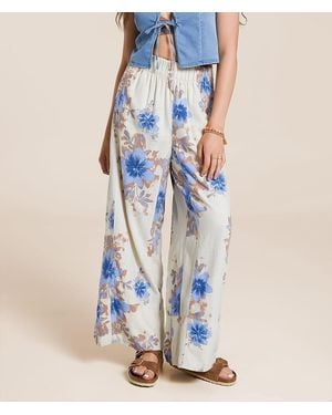 Free People Days End Wide Leg Pant - Blue