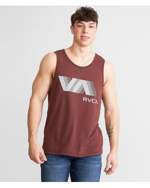 RVCA Blur Sport Tank Top - Red