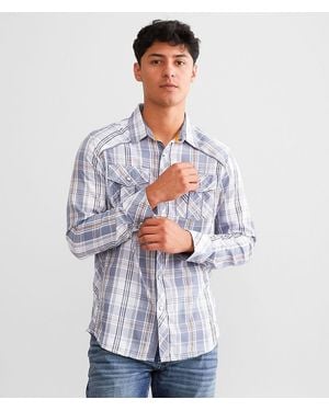 BKE Plaid Standard Shirt - White