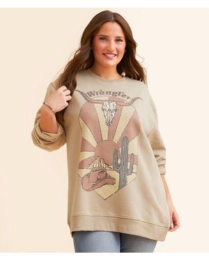 Wrangler Billy Sunset Oversized Pullover - Brown