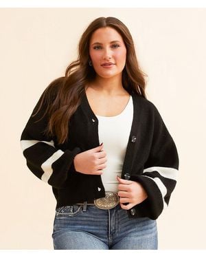 Wrangler Logo Cardigan Sweater - Black