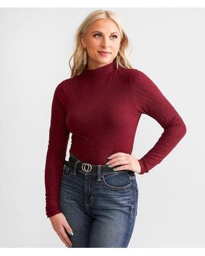 BKE Rhinestone Top - Red