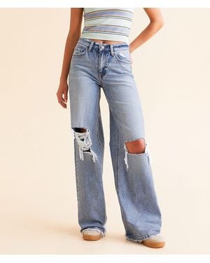 Flying Monkey Icon High Rise Wide Leg Stretch Jean - Blue