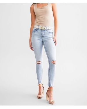 Flying Monkey High Rise Ankle Skinny Stretch Jean - Blue