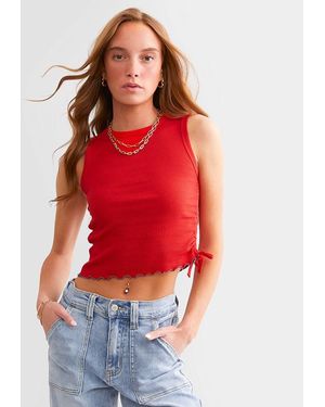 FITZ + EDDI Cinch Tie Tank Top - Red