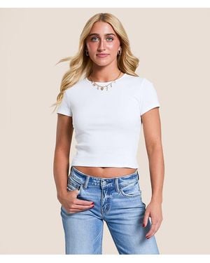 FITZ + EDDI Fitted Baby T-Shirt - White