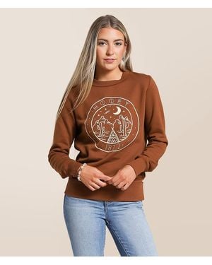 Hooey Stallion Crew Pullover - Brown