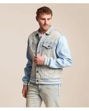 Smoke Rise Trucker Denim Jacket - Blue