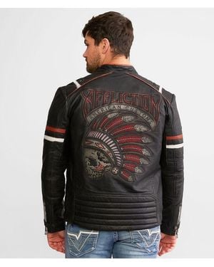 Affliction American Customs Dakota Leather Jacket - Black