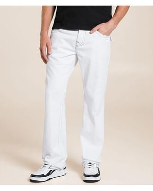 True Religion Ricky Relaxed Straight Jean - White