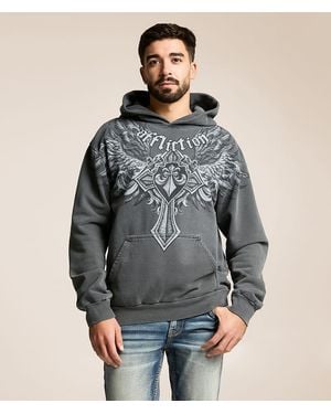 Affliction Ayala Hooded Sweatshirt - Gray