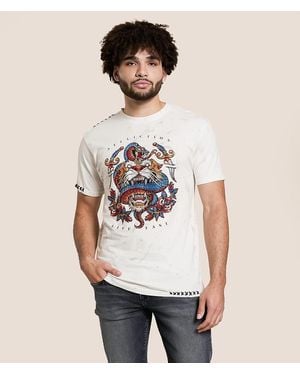 Affliction Brawl City T-Shirt - Natural