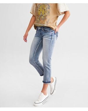 BKE Stella Cuffed Stretch Capri Jean - Blue