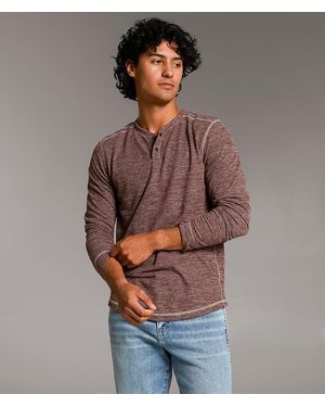 BKE Starling Knit Henley - Brown