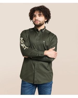 Ariat Team Logo Twill Shirt - Green