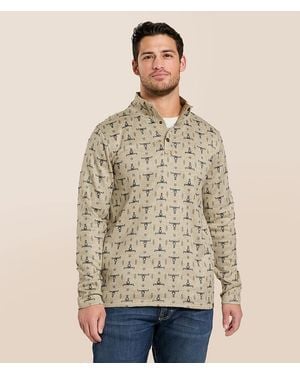 Gentry County Western Quarter Snap Pullover - Natural