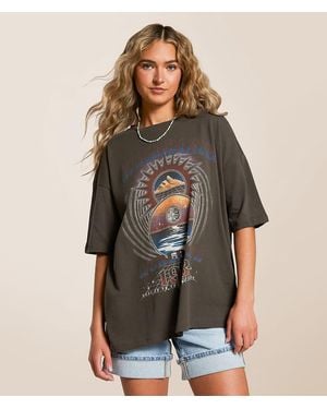 Billabong Focus Tour Oversized T-Shirt - Brown