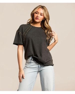 Gilded Intent Studded T-Shirt - Black