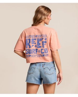 Reef Surf Cropped T-Shirt - Blue