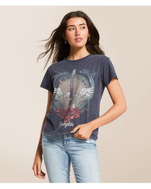 Wrangler Guitar & Roses T-Shirt - Blue