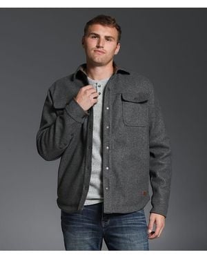 Outpost Makers Brushed Knit Shacket - Gray