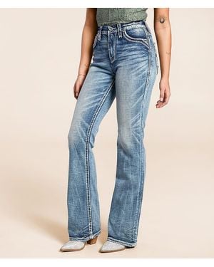 Rock Revival Alyvia Curvy High Rise Boot Stretch Jean - Blue