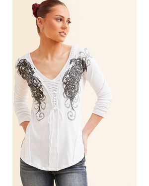 Affliction Lovington Top - Natural