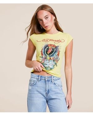 Ed Hardy Phoenix T-Shirt - Blue