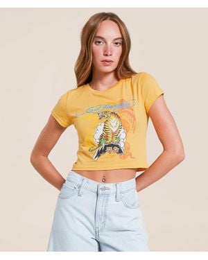 Ed Hardy Tiger Mountain T-Shirt - Orange