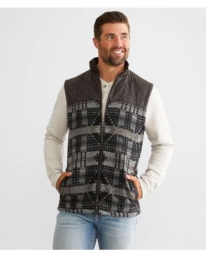 BKE Antique Aztec Vest - Black