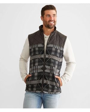 BKE Antique Aztec Vest - Black