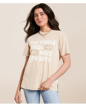 Ariat More Cowboys Oversized T-Shirt - Natural