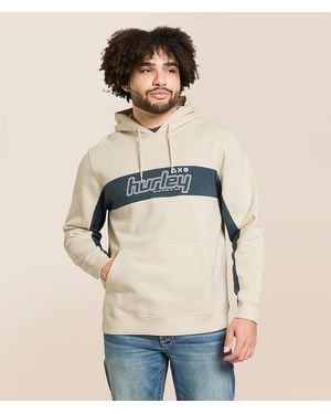 Hurley Tri Blocker Hooded Sweatshirt - Natural