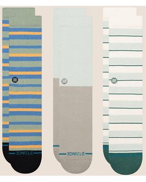Stance 3 Pack Causal Socks - Green